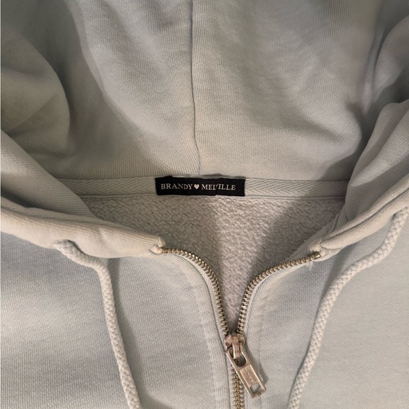 Brandy Melville Sky Blue Oversized Hoodie - Picture 2 of 3